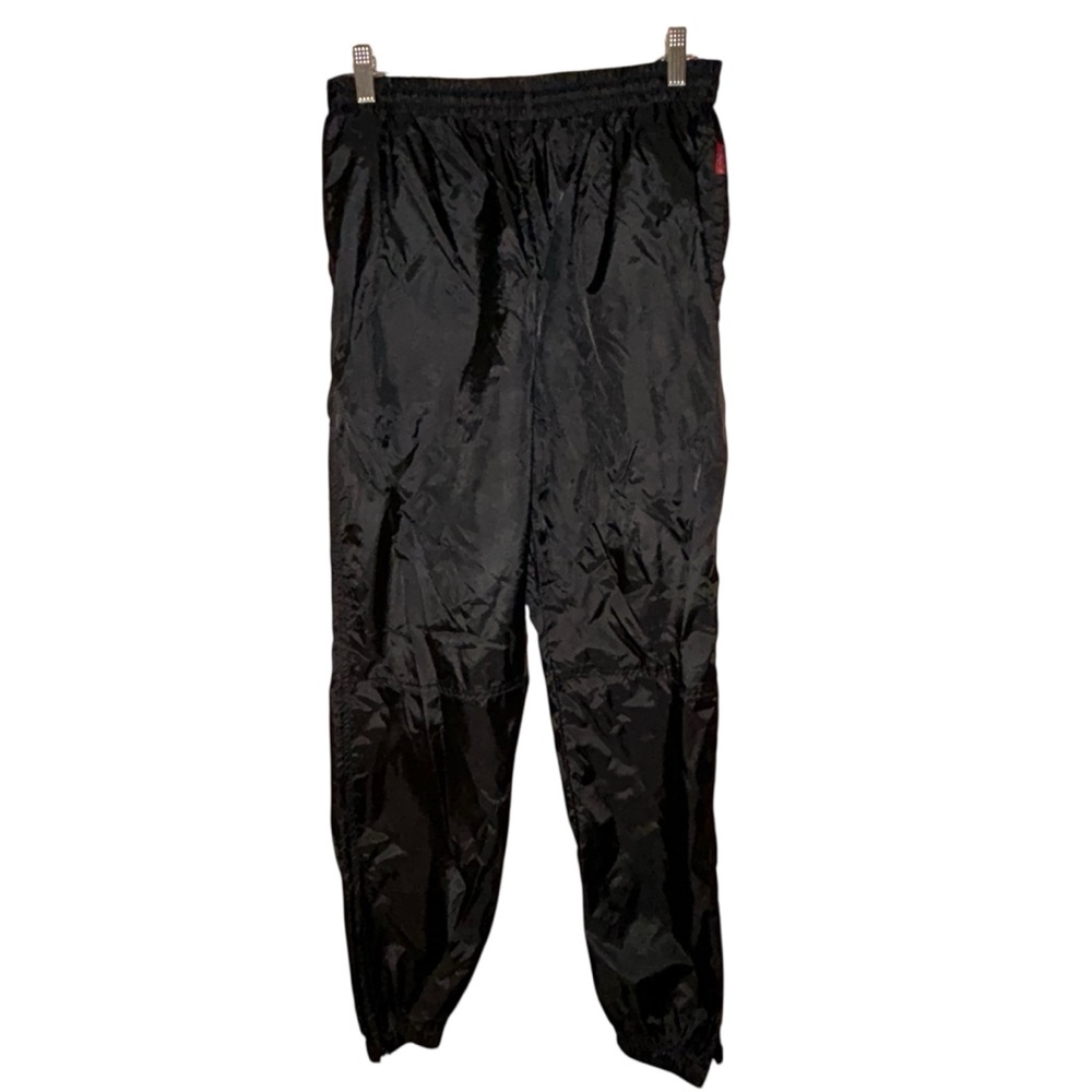 Vintage‎ Esprit Campus 90s Womens Black Nylon Track Pants Small Ankle Zip